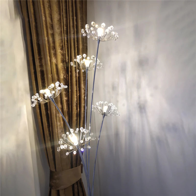 LAMPADAIRE DESIGN MODERNE À LED EN FORME DE FLEURS