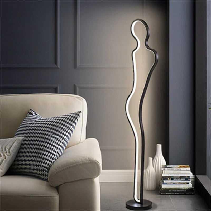 LAMPADAIRE DESIGN LED EN FORME DE FIGURE HUMAINE LINUS