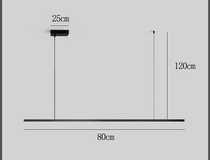 LUSTRE NORDIQUE MODERNE MINIMALISTE DESIGN BUREAU LONG BAR SALLE À MANGER LED