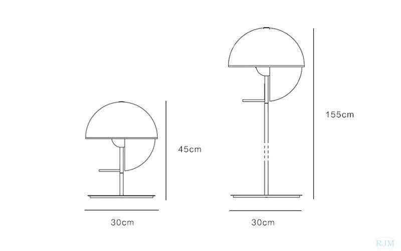 LAMPADAIRE LED DESIGN LAMPE EN BOULE